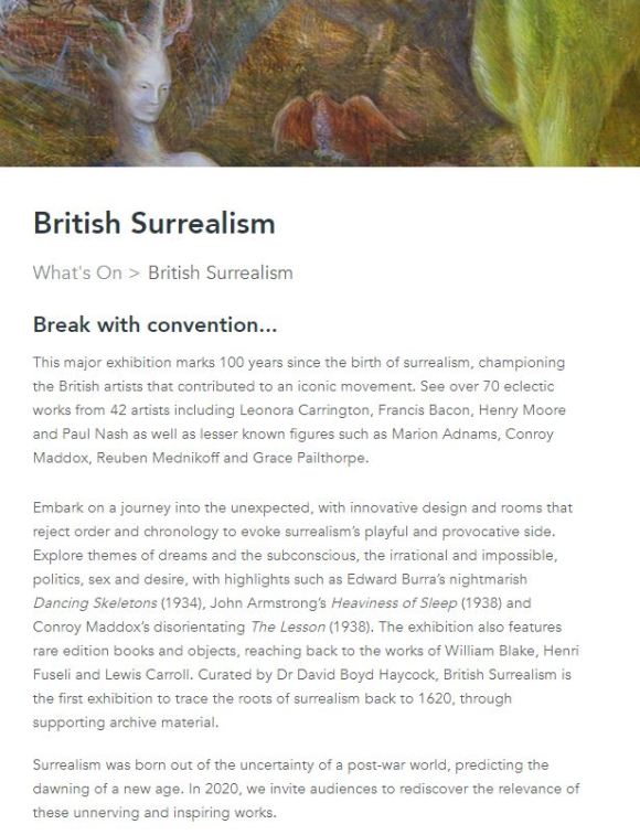 British Surrealism Website 01