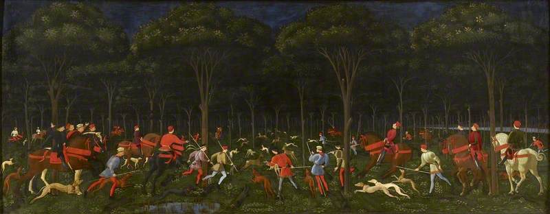 Uccello, Paolo, 1397-1475; The Hunt in the Forest